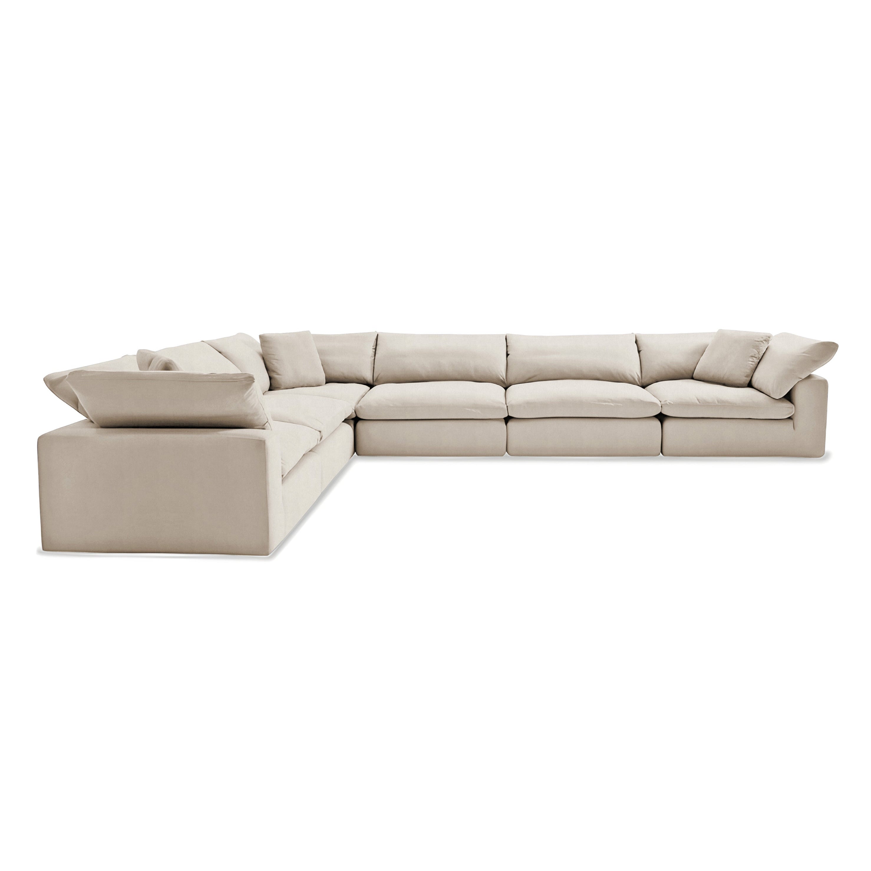 Modular white store couch